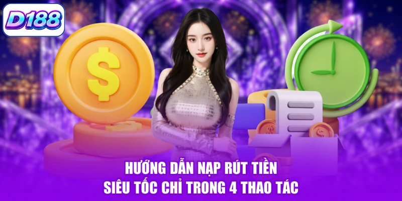 Hướng dẫn nạp rút tiền siêu tốc chỉ trong 4 thao tác